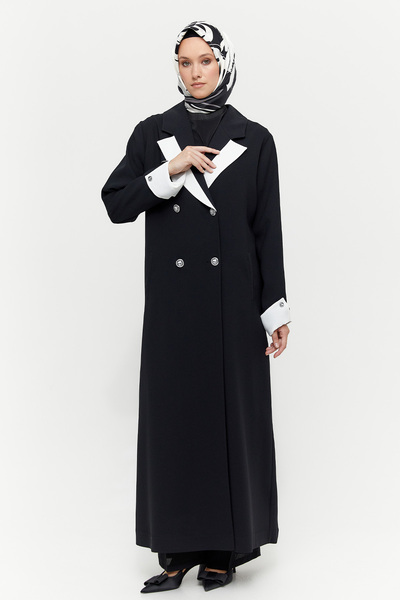 Setrms Büyük Beden Krep Pardösü