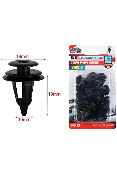 SONORH Set de 20 de cleme universale auto cu fixare rapidă pentru panouri și ...