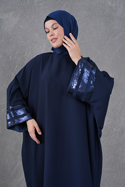 Fzd filizzade عباية فساتين بأكمام مطرزة بتفاصيل من الترتر والشريط