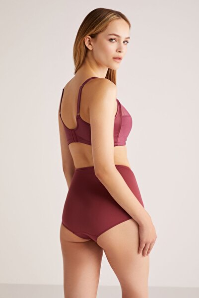 Kom Γυναικείο εσώρουχο με ψηλόμεσο διάφανο σχέδιο Bianca