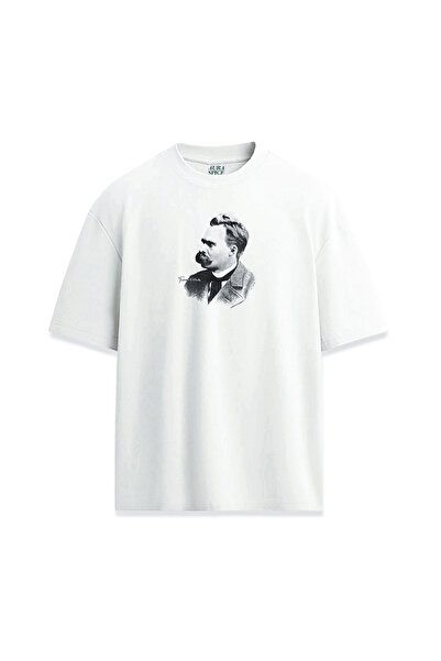 Darkia تي شيرت مطبوع بتصميم خاص من فريدريش نيتشه للجنسين