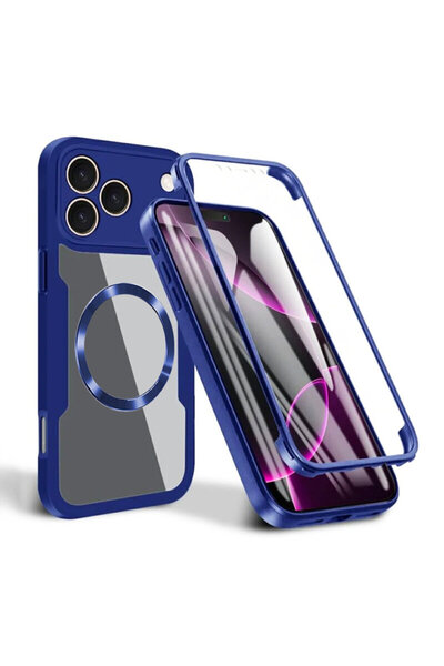 dalip Carcasă 360° Techsuit ColorVerse MagSafe pentru iPhone 17 Pro Max, Alba...