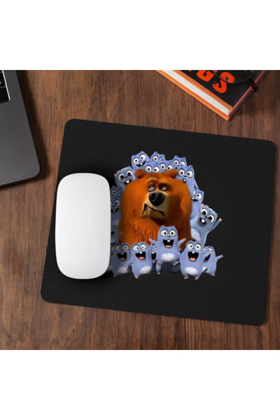 OEM Mousepad Ursul Grizzy cu lemingi