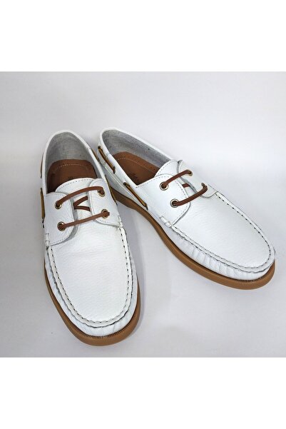 Mira Deri Genuine Leather Full Fitted Classic Boat Men's Shoes