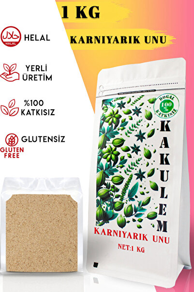 Kakulem GLUTENSİZ SERTİFİKALI Karnıyarık Unu Tohum Tozu 1 KG