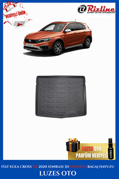 Rizline Fiat Egea Cross HB 3D Bagaj Havuzu (STEPNELİ) 2020-2021-2022-2023-202...