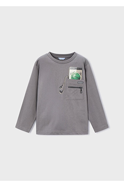 MAYORAL Tricou cu mânecă lungă cu imprimeu pentru băieți 4078