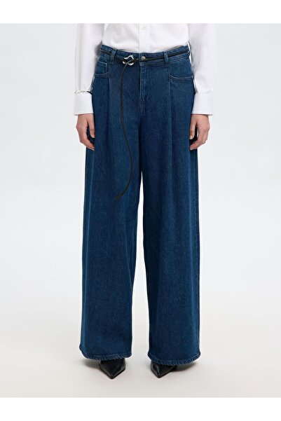 Selected Femme Wide Fit Jeans High Waist