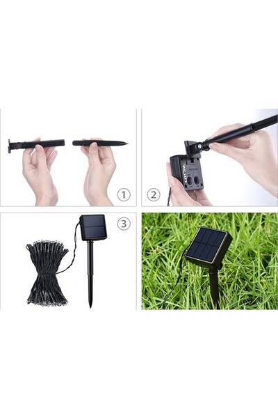 Flippy Christmas Installation, Crystal Ball Type, 20 LEDs, 5 meters, Multicolor, Solar Energy, Light Sensor