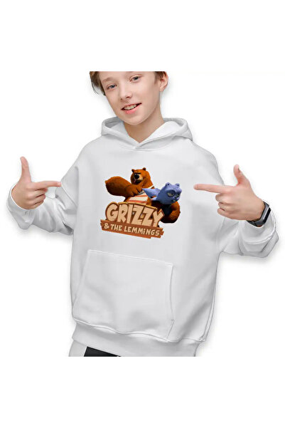 OEM Hanorac Copii Baieti Grizzy Lemingi Prastie Lemings
