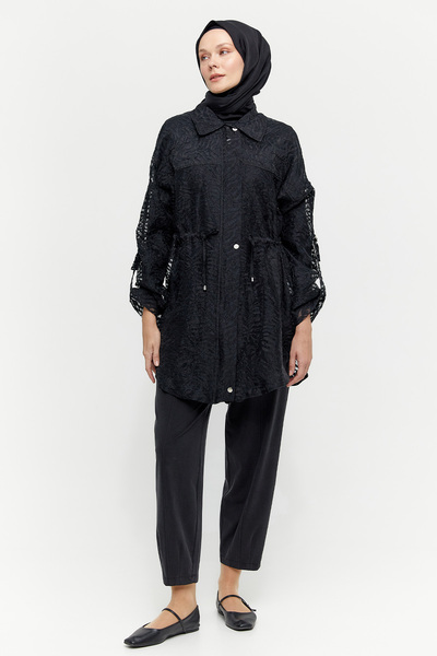 Setrms Zebra Desenli Organze Kap