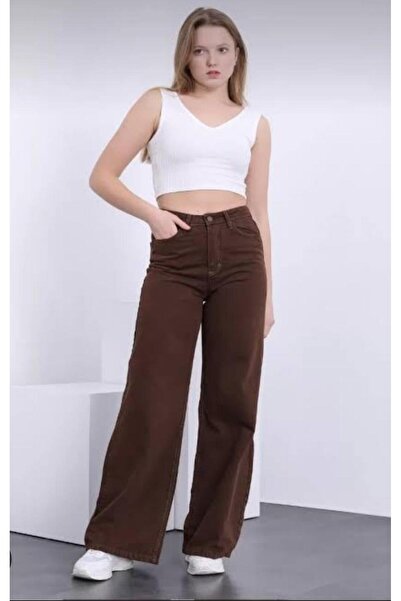 jsshop collection ^^Must-Haves^^New Season Women's High-Waist Wide Leg Palazzo Jean Pants