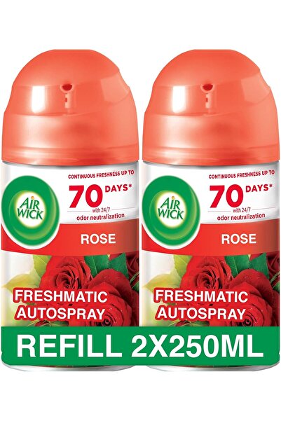 Air Wick Freshmatic Autospray Refill, Rose Scent, 250ml x 2