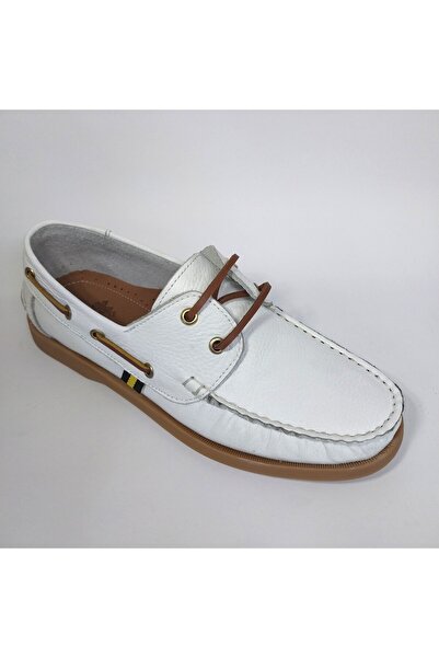 Mira Deri Genuine Leather Full Fitted Classic Boat Men's Shoes
