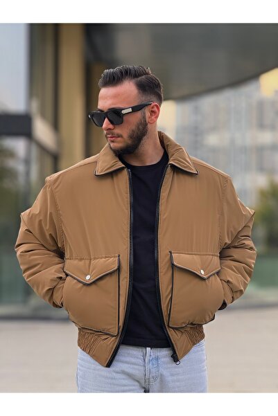 KINGAF ΑΝΔΡΙΚΟ ΠΑΛΤΟ ΜΕ ΤΣΑΝΤΕΣ ΚΑΙ ΤΣΕΠΕΣ