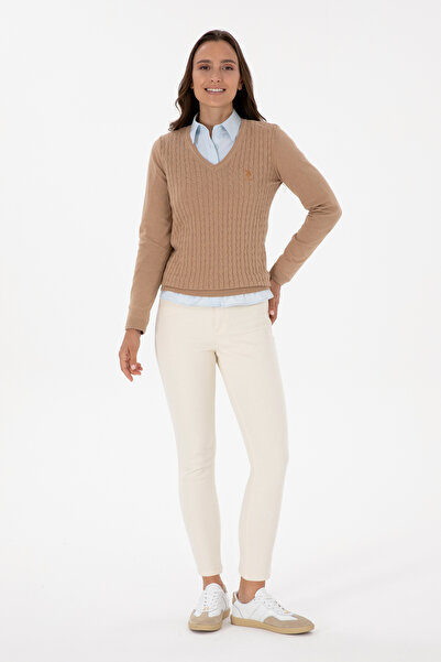 U.S. Polo Assn. Women's Stone Slim High Waist Fit Jean Pants 50315756-Vr049