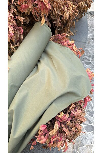 Butik HAKİ RENK %100PAMUK KUMAŞ /150 CM 110 GRM