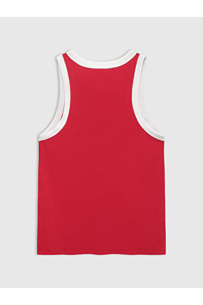 GAP Kadın Kırmızı Logo Fitilli Halter Yaka Atlet