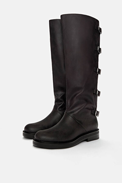 Pull & Bear Tokalı uzun çizmeler