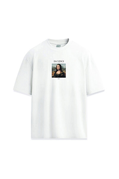 Darkia مجموعة الأعمال الفنية تي شيرت دافنشي موناليزا للجنسين