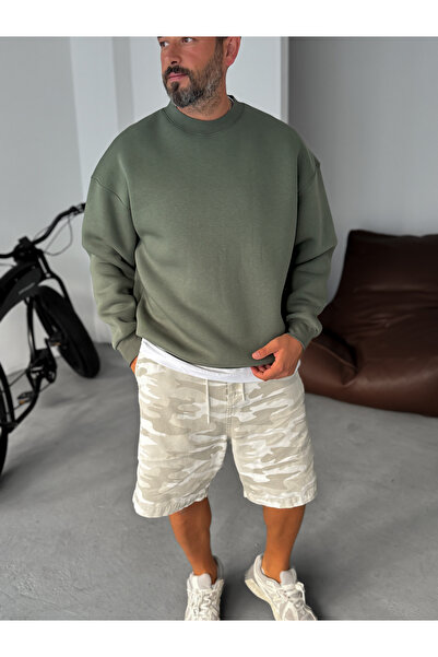 BYBASICMAN Khaki Basic Sweatshirt Jj-81