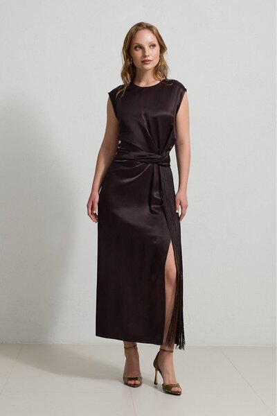 Setre Çikolata 1YA1WSEL3304 ELBİSE