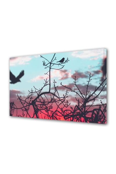 OEM Tablou decorativ, de perete, cu rama din lemn, 33cm x 24cm,cu flori1974