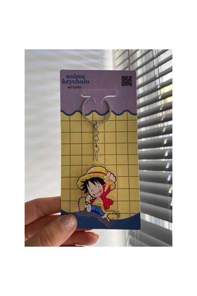 Wisevelya One Piece Luffy Acrylic Anime Keychain