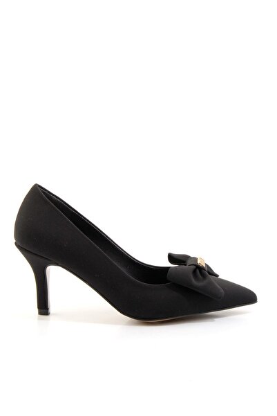 Bambi Siyah Kadın Klasik Topuklu Ayakkabı K01231080504