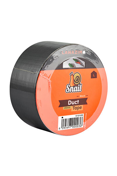 Lawazim شريط لاصق حلزوني - 150 ميكرون أسود، شريط إصلاح مرن قوي ومقاوم للماء ب...