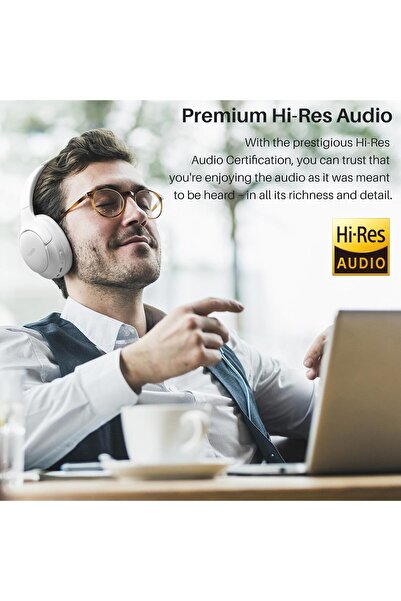 TOZO HT2 Hybrid Active Noise Cancelling Headphones, Wireless Over Ear Bluetooth Headphones, 60H Play