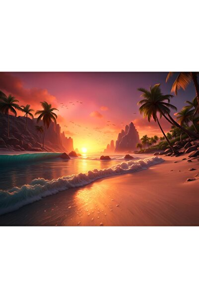 OEM Διακοσμητική επιτοίχια ζωγραφική με ξύλινο πλαίσιο, 33cm x 24cm, εικόνα 1562