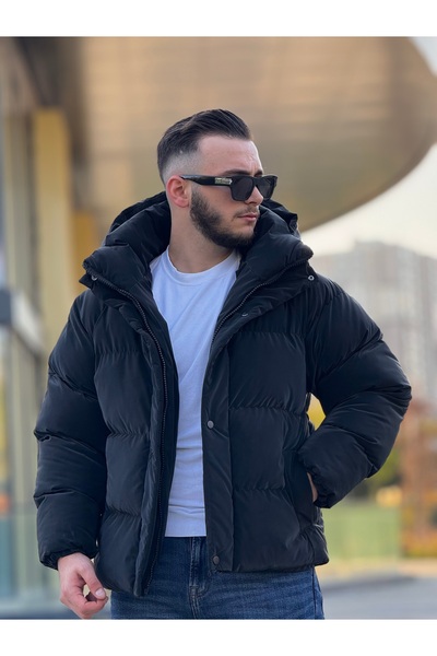 KINGAF ERKEK ŞİŞME KAPÜŞONLU MONT