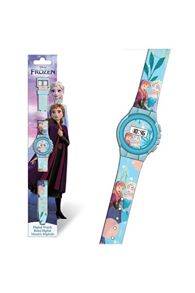 Euroswan Ceas digital Disney Frozen, Euroswan, Plastic, 29 cm, Albastru