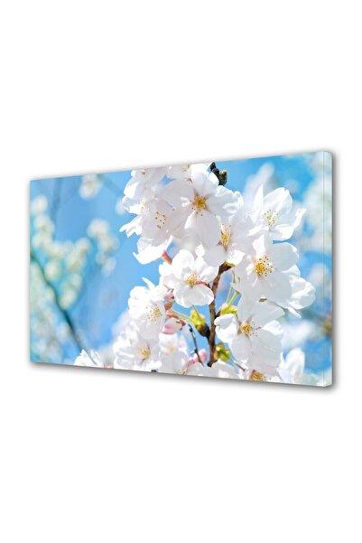 OEM Tablou decorativ, de perete, cu rama din lemn, 33cm x 24cm,cu flori1276