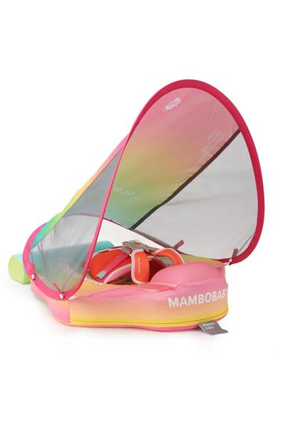 Mambobaby Yüzme Simidi - Gradient, Emniyetli, Gölgelikli ve Ayak Destekli