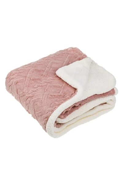 OEM Faux fur blanket, extremely soft, double-sided, size 160 x 130 cm, Pink
