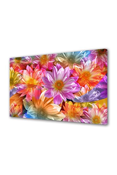 OEM Tablou decorativ, de perete, cu rama din lemn, 33cm x 24cm,cu flori1596