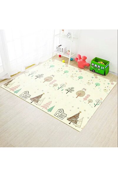 Flippy Thermal Playmat for Children with 2 Sides, Flippy, Foxes and Car Track Design