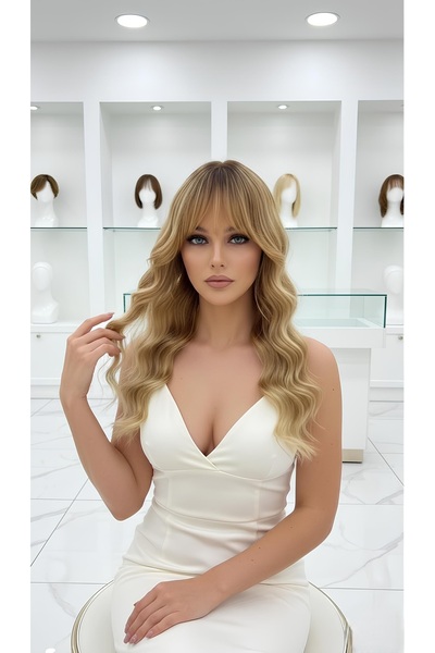 Fenomen Peruk Kahküllü Su Dalgalı Vip Özel Peruk