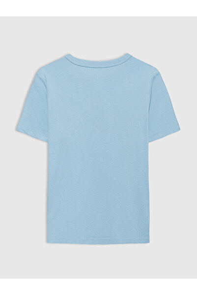 GAP Erkek Çocuk Mavi Grafik Baskılı T-Shirt