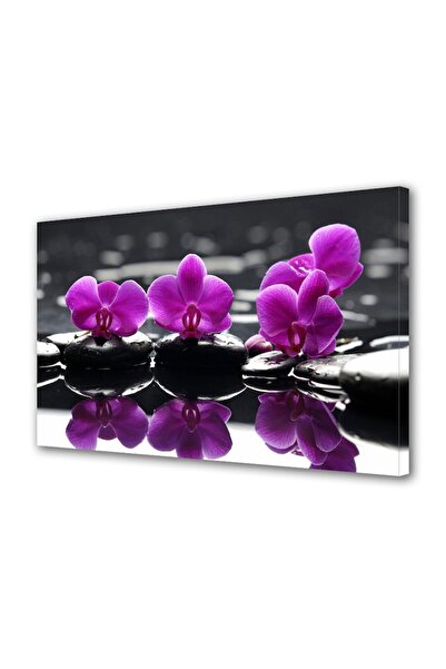 OEM Tablou decorativ, de perete, cu rama din lemn, 33cm x 24cm,cu flori1318