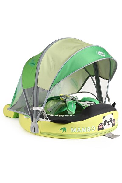 Mambobaby Yüzme Simidi - Panda’s Embrace, Emniyetli, Gölgelikli ve Ayak Destekli