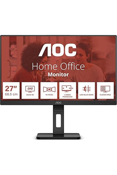 Aoc Monitor VA LED AOC 27" Q27E3UMF, QHD (2560x1440), HDMI, DisplayPort, Pivo...