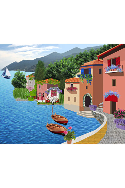 OEM Διακοσμητική επιτοίχια ζωγραφική με ξύλινο πλαίσιο, 33cm x 24cm, εικόνα 1805