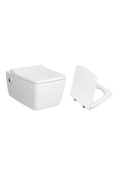 VitrA Metropole Temassız Entegre Ara Musluk Asma Klozet ve Klozet Kapağı, Beyaz