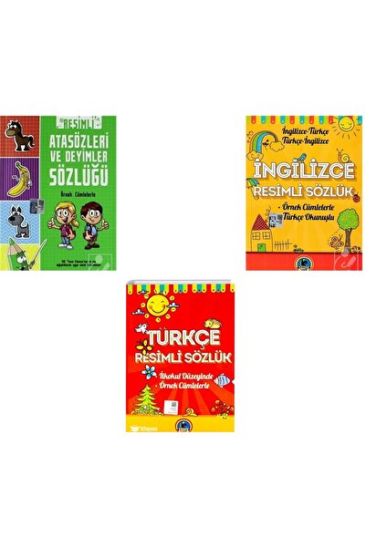 Karatay Yayınları İlkokul 1.2.3.4. Sınıflar İçin Resimli Sözlük Seti Örnek Cümlelerle