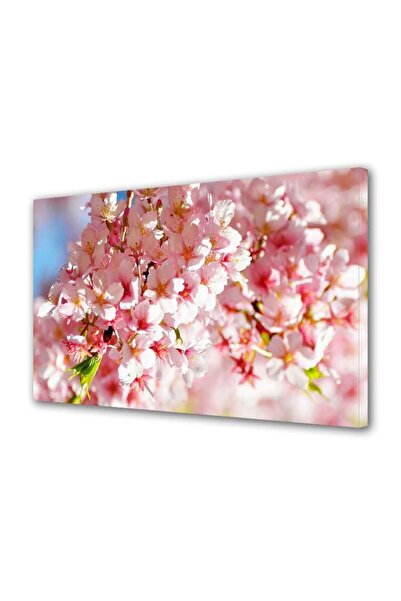 OEM Tablou decorativ, de perete, cu rama din lemn, 33cm x 24cm,cu flori1652