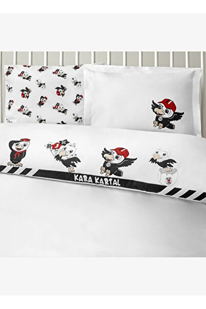 Beşiktaş Lisanslı Stripe Baby Nevresim Takımı