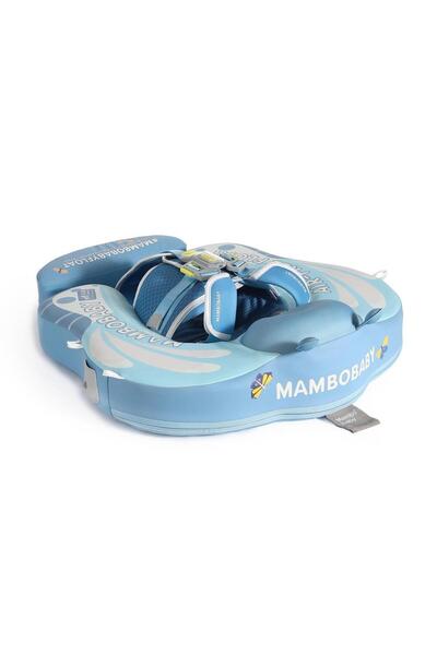 Mambobaby Yüzme Simidi - Blue Butterfly Dreams, Emniyetli, Gölgelikli ve Ayak...